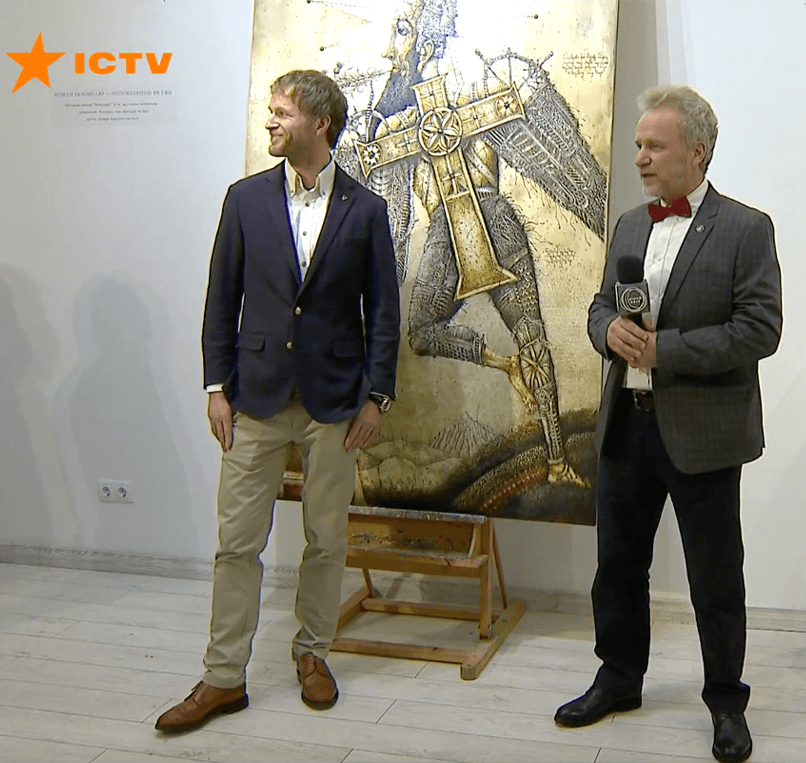 ICTV CHANNEL ON GESSOGRAPHY EXHIBITION / OLEH AND OLEKSANDR DENYSENKO