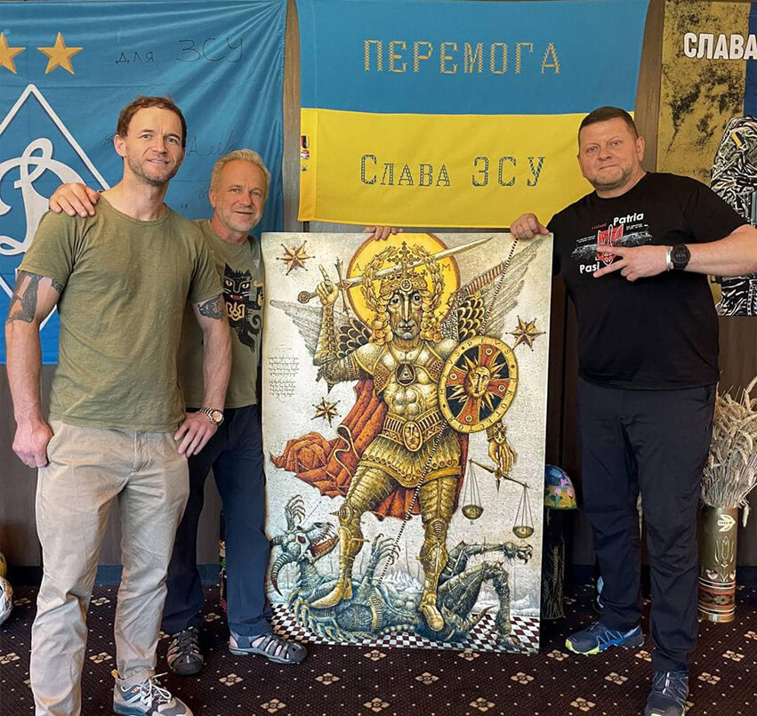 OLEH AND OLEKSANDR DENYSENKO VISIT CHIEF COMMANDER OF UKRAINE VALERIY ZALUZHNY